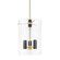 Adonis Three Light Lantern in Vintage Brass (68|359-13-VB)