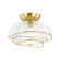 Esme One Light Flush Mount in Vintage Polished Brass (68|358-17-VPB)