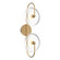 Hera LED Wall Sconce in Brushed Gold/Clear Ribbed Glass|Matte Black/Clear Ribbed Glass (452|WV417802BGCR)