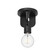 Claire One Light Semi-Flush Mount in Matte Black (452|SF607001MB)