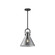 Emerson One Light Pendant in Matte Black/Smoked Glass (452|PD412511MBSM)