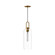 Soji One Light Pendant in Aged Gold/Clear Glass (452|PD401606AGCL)