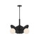 Plume Three Light Chandelier in Matte Black/Opal Glass (452|CH501322MBOP)