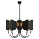 Seno Five Light Chandelier in Matte Black (452|CH450732MB)