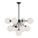 Celia Nine Light Chandelier in Matte Black/Opal Glass (452|CH415331MBOP)