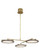 Shuffle LED Chandelier in Natural Brass (182|CDCH17227WONB)