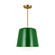 Draper One Light Pendant in Green (454|KSP1141GRN)