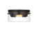Garrett Two Light Flush Mount in Aged Iron (454|CF1002AI)