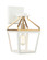 Mavonshire One Light Wall Sconce in White + Aged Gold Brass (423|W67001WHAG)