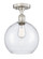 Edison One Light Semi-Flush Mount in Satin Gold (405|616-1F-SG-G121-10)