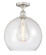 Edison One Light Semi-Flush Mount in Polished Nickel (405|616-1F-PN-G1215-14)
