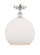Edison One Light Semi-Flush Mount in Polished Nickel (405|616-1F-PN-G121-12)