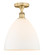 Edison One Light Semi-Flush Mount in Brushed Brass (405|616-1F-BB-GBD-121)