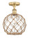 Edison One Light Semi-Flush Mount in Brushed Brass (405|616-1F-BB-G122-10RB)