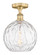 Edison One Light Semi-Flush Mount in Brushed Brass (405|616-1F-BB-G1215-10)