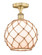 Edison One Light Semi-Flush Mount in Brushed Brass (405|616-1F-BB-G121-10RB)
