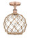 Edison One Light Semi-Flush Mount in Antique Copper (405|616-1F-AC-G122-10RB)