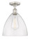 Edison One Light Semi-Flush Mount in Antique Brass (405|616-1F-AB-GBD-124)