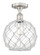 Edison One Light Semi-Flush Mount in Antique Brass (405|616-1F-AB-G121-10RB)