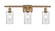 Ballston Three Light Bath Vanity in Brushed Brass (405|516-3W-BB-G804)
