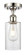 Ballston One Light Semi-Flush Mount in Polished Nickel (405|516-1C-PN-G804)