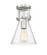 Downtown Urban One Light Semi-Flush Mount in Brushed Satin Nickel (405|411-1F-SN-G411-8SDY)