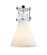 Downtown Urban One Light Semi-Flush Mount in Polished Nickel (405|411-1F-PN-G411-8WH)