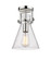 Downtown Urban One Light Semi-Flush Mount in Polished Nickel (405|411-1F-PN-G411-8SDY)