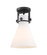 Downtown Urban One Light Semi-Flush Mount in Matte Black (405|411-1F-BK-G411-8WH)