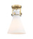 Downtown Urban One Light Semi-Flush Mount in Brushed Brass (405|411-1F-BB-G411-8WH)