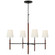 Bryant Wrapped LED Chandelier in Bronze and Saddle Leather (268|TOB 5582BZ/SDL-L)