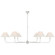 Piaf LED Chandelier in Plaster White (268|TOB 5454PW-L)