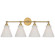 Parkington LED Wall Sconce in Antique-Burnished Brass (268|CHD 2530AB-WG)
