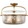 Lorford Three Light Semi-Flush Mount in Aged Iron (268|CHC 4270AI-CG)