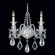 Hamilton Rock Crystal Two Light Wall Sconce in Polished Silver (53|5502CL)