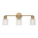 Sayward Three Light Bath in Satin Brass (454|DJV1003SB)