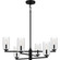 Cunningham Six Light Chandelier in Matte Black (10|CUN5026MBK) Cunningham Six Light Chandelier in Matte Black (10|CUN5026MBK)
