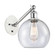 Ballston One Light Wall Sconce in White Polished Chrome (405|317-1W-WPC-G124-8)