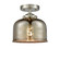 Nouveau One Light Semi-Flush Mount in Brushed Satin Nickel (405|284-1C-SN-G78)