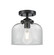 Nouveau One Light Semi-Flush Mount in Oil Rubbed Bronze (405|284-1C-OB-G72)