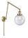 Franklin Restoration LED Swing Arm Lamp in Antique Brass (405|238-AB-G204-8-LED)