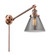 Franklin Restoration LED Swing Arm Lamp in Antique Copper (405|237-AC-G43-LED)
