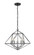 Geo Five Light Chandelier in Matte Black / Chrome (224|918-18MB-CH)