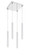 Forest LED Chandelier in Chrome (224|917MP12-WH-LED-4SCH)
