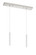 Forest LED Linear Chandelier in Brushed Nickel (224|917MP12-WH-LED-2LBN)