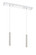 Forest LED Linear Chandelier in Chrome (224|917MP12-BN-LED-2LCH)