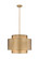 Harlech Three Light Chandelier in Rubbed Brass (224|739P24-RB)