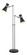 Soriano Two Light Floor Lamp in Matte Black + Brushed Nickel (224|728FL-MB-BN)