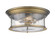 Sonna Three Light Flush Mount in Heritage Brass (224|727F16-HBR)
