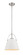 Z-Studio One Light Pendant in Matte White + Brushed Nickel (224|726P-MW+BN)